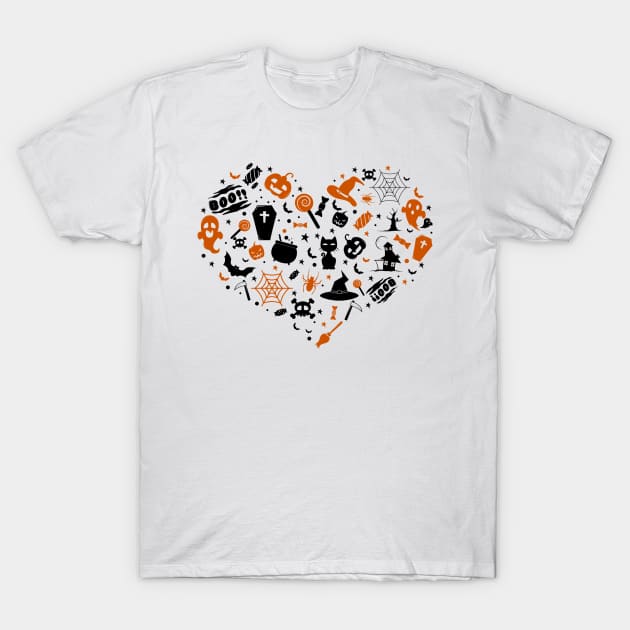 Love Halloween T-Shirt by KsuAnn